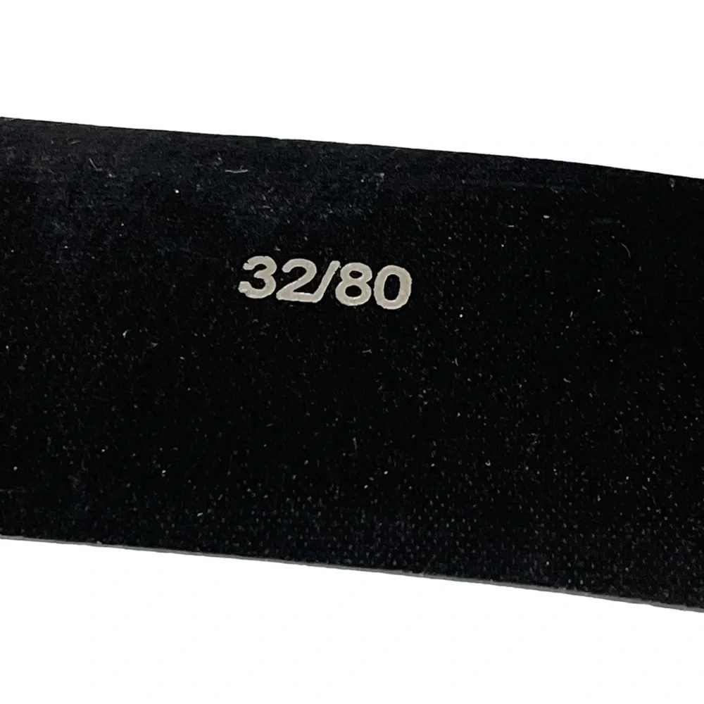 Mens Classic‎ Black Genuine Top Grain Leather Belt Made in Mexico Size 32
